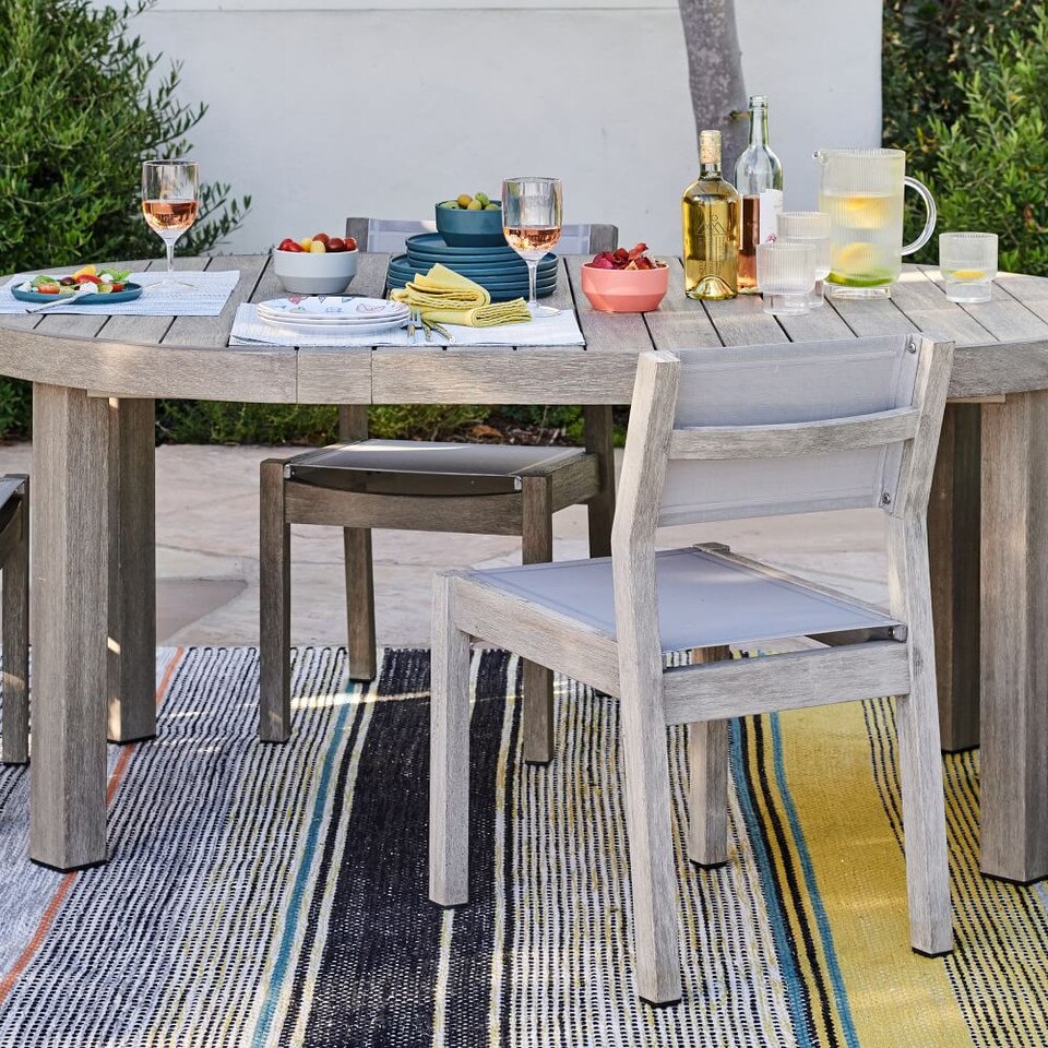 Portside Outdoor Textilene Dining Chair West Elm Australia